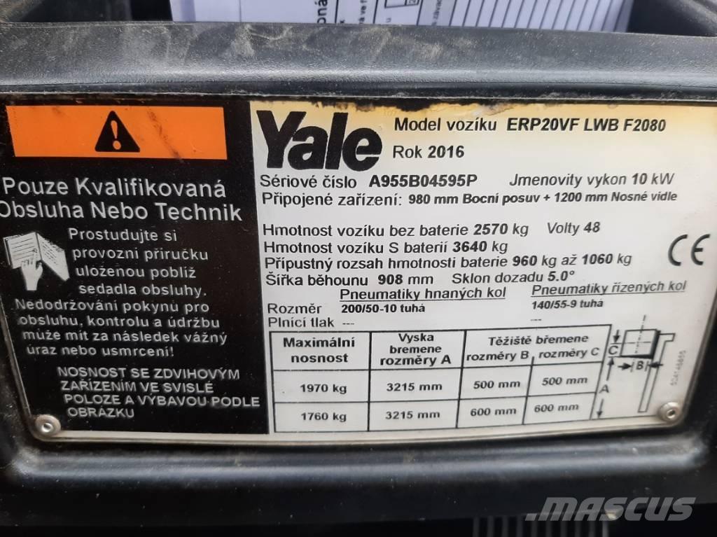 Yale ERP20VF LWB Chariots élévateurs électriques