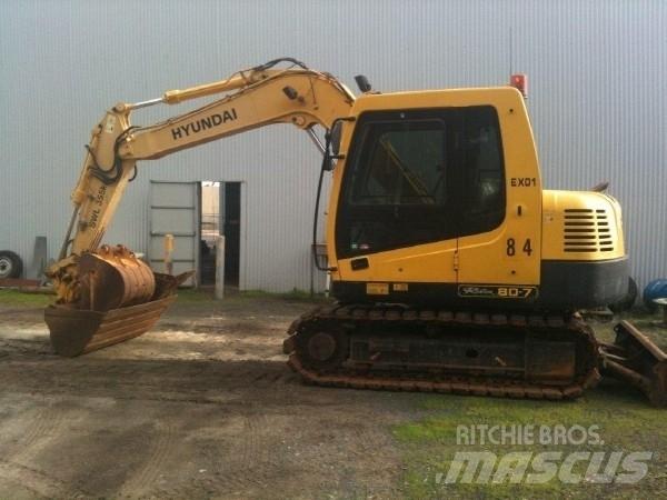 Hyundai R80-7 Mini pelle 7t-12t