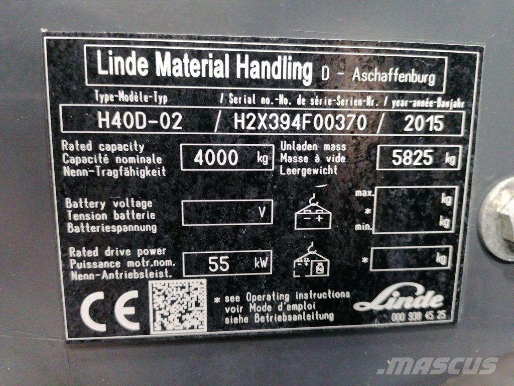 Linde H40D-02 Chariots diesel