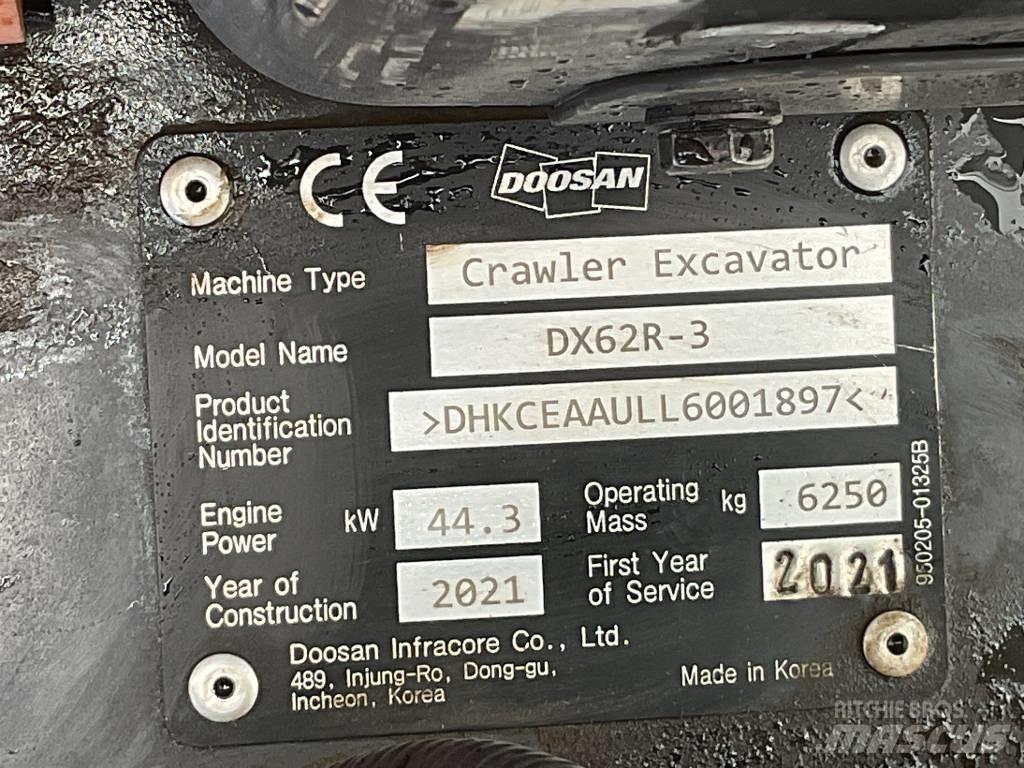Doosan DX 62 R-3 Mini pelle < 7t