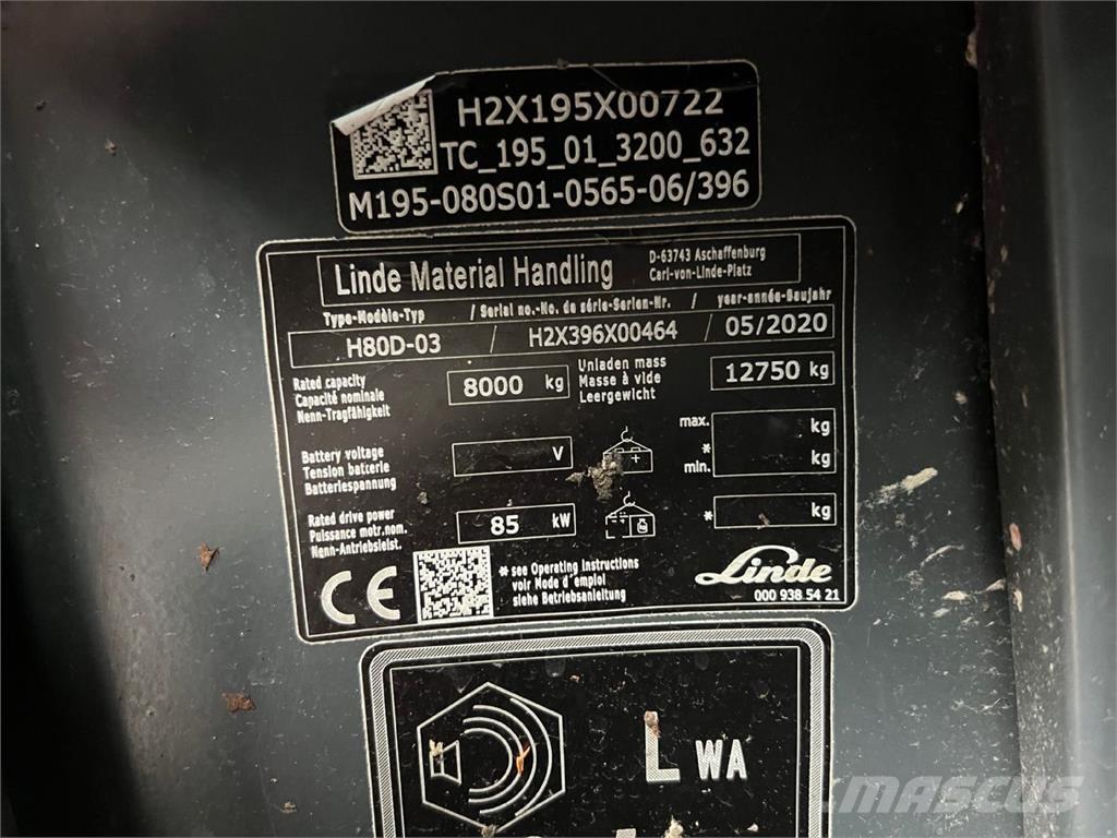 Linde H80D-03 Chariots diesel