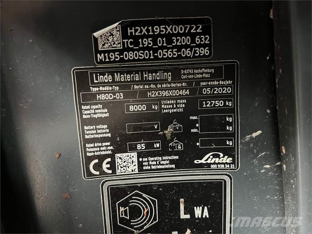 Linde H80D-03 Chariots diesel