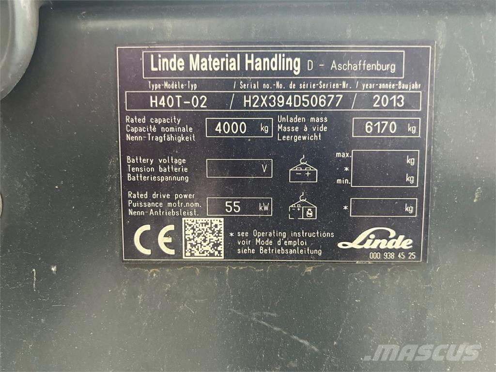 Linde H40T-02 Chariots GPL