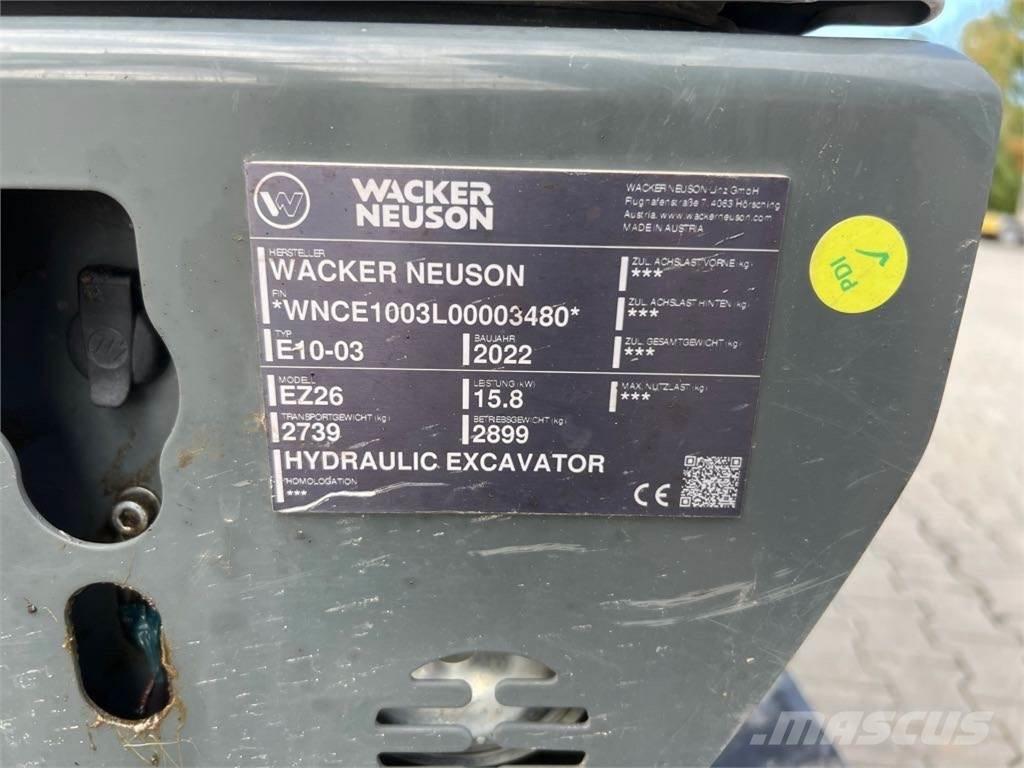 Wacker Neuson EZ26 Pelle sur chenilles