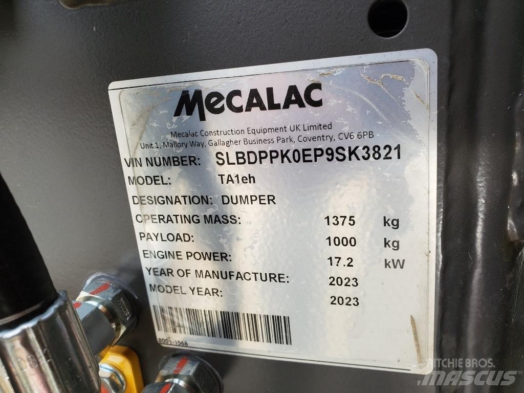 Mecalac TA1EH Mini tombereau