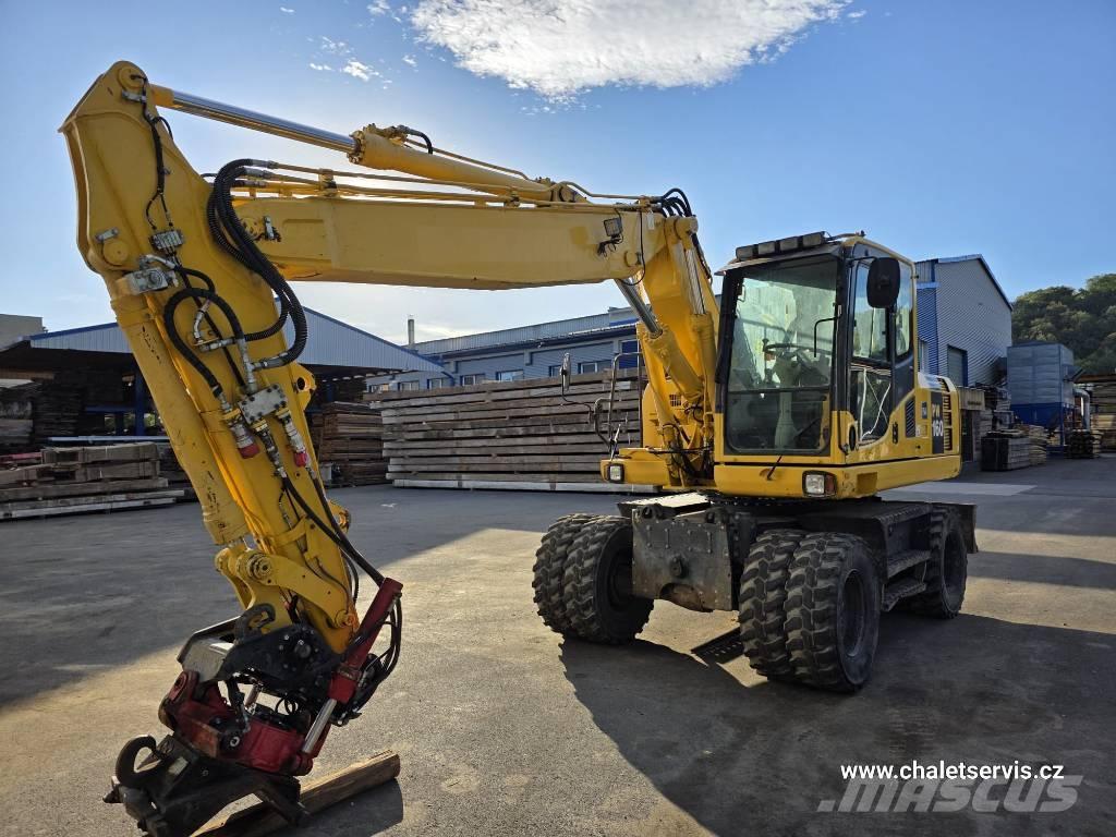 Komatsu PW 160 Pelle sur pneus