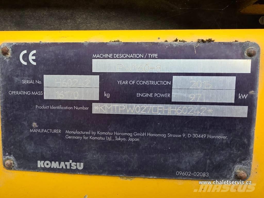 Komatsu PW 160 Pelle sur pneus
