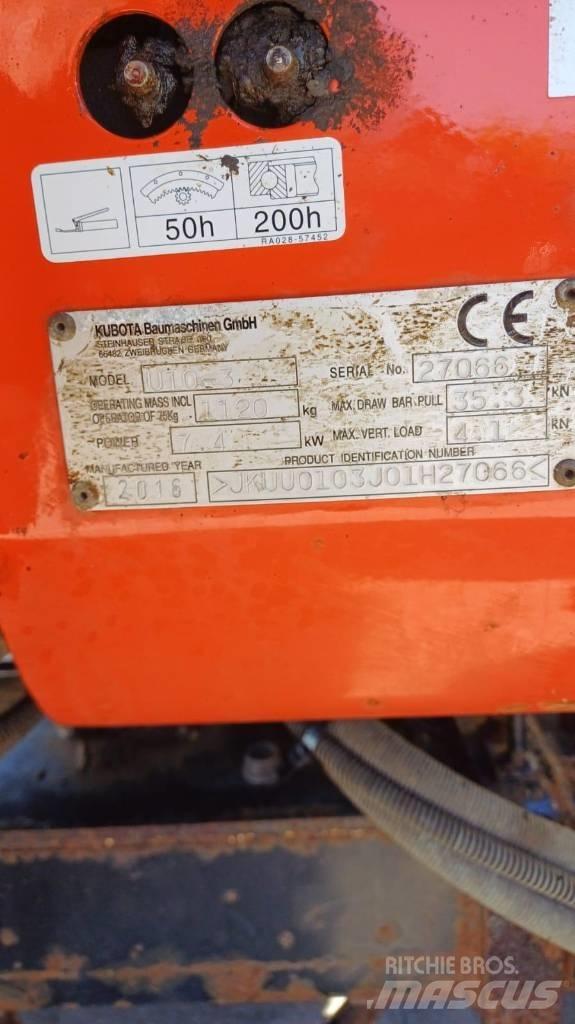 Kubota U10-3 Mini pelle < 7t