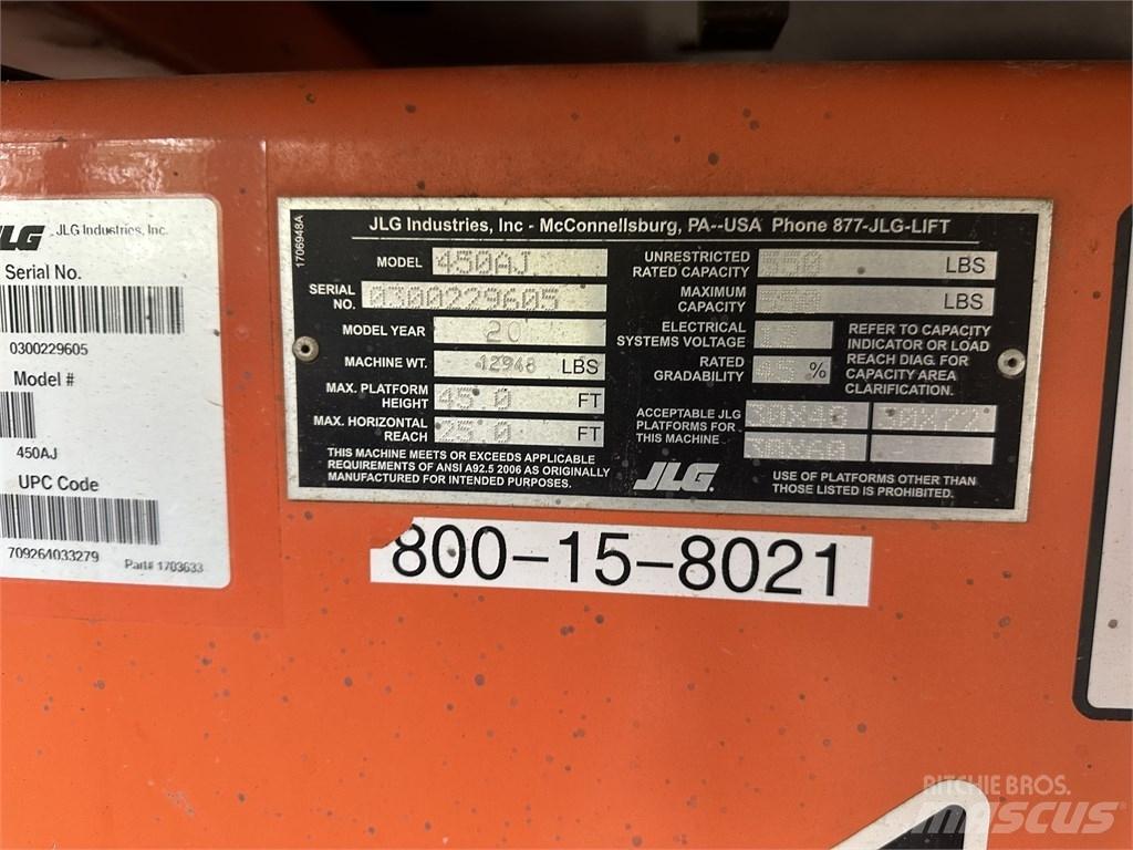 JLG 450 AJ Nacelles articulées