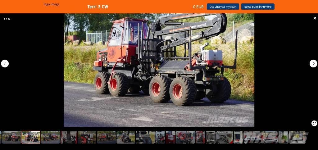 Terri 3 CV Abatteuse porteur