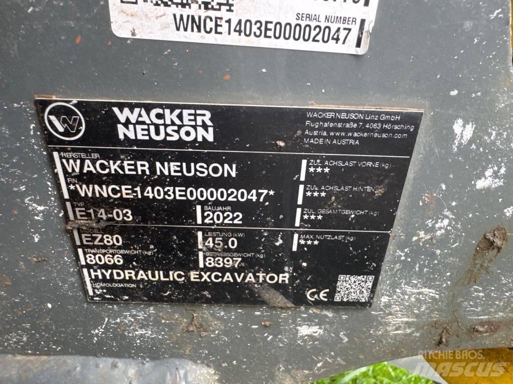 Wacker Neuson EZ80 Pelle sur chenilles
