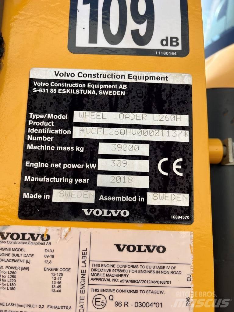 Volvo L260H Chargeuse sur pneus