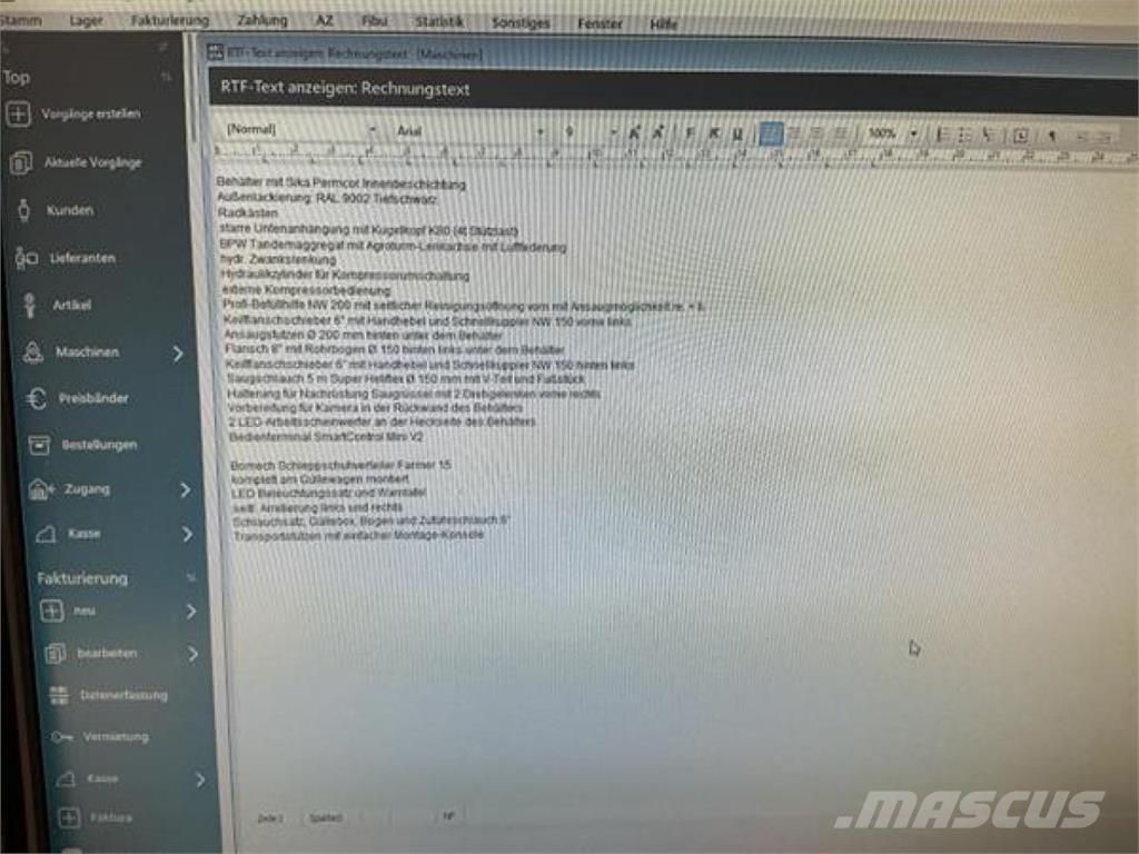 Kotte VT 19.700 Tonne à lisier