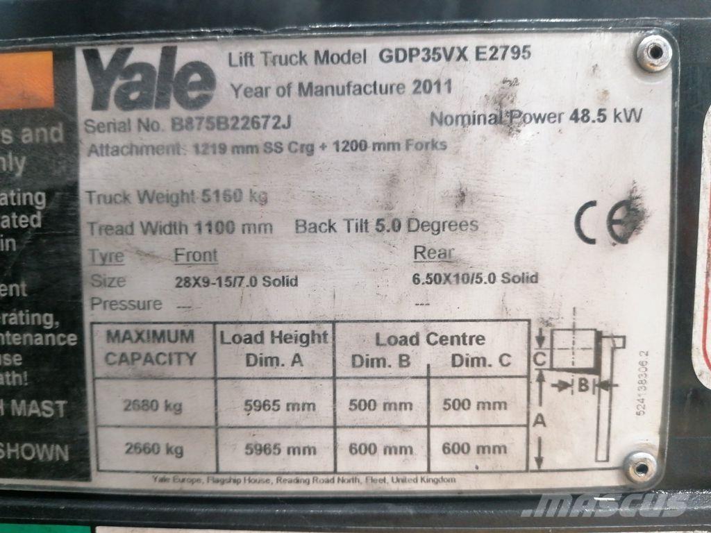 Yale GDP35VX Chariots diesel