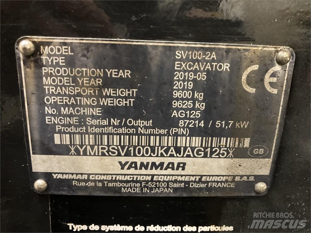 Yanmar SV 100-2A Mini pelle 7t-12t