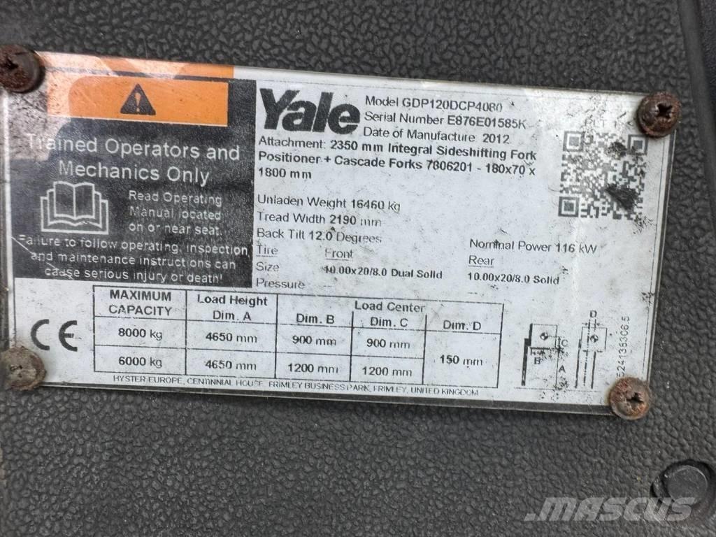 Yale GDP120 Chariots diesel