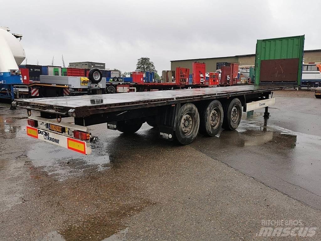 Krone SD Semi remorque plateau ridelle