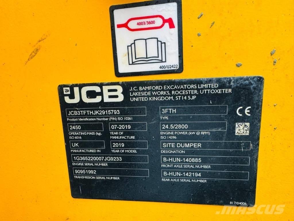JCB 3 FTH Mini tombereau
