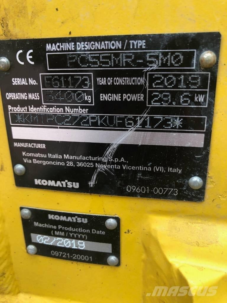 Komatsu PC55MR- 5MO Mini pelle < 7t