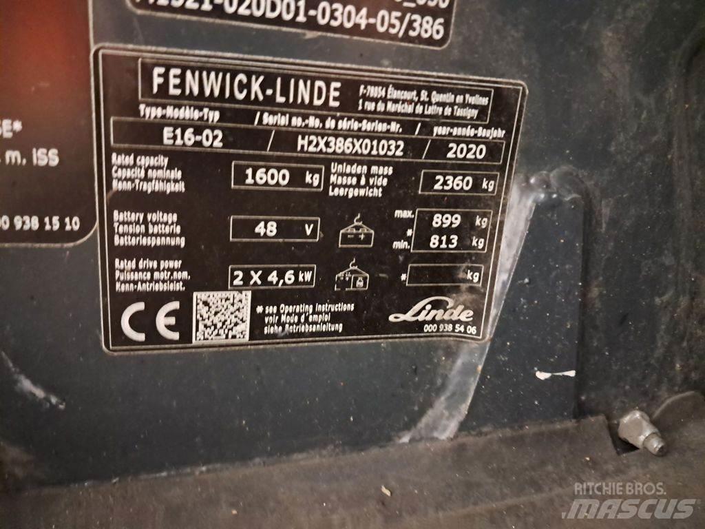 Linde E16-02 Chariots élévateurs électriques