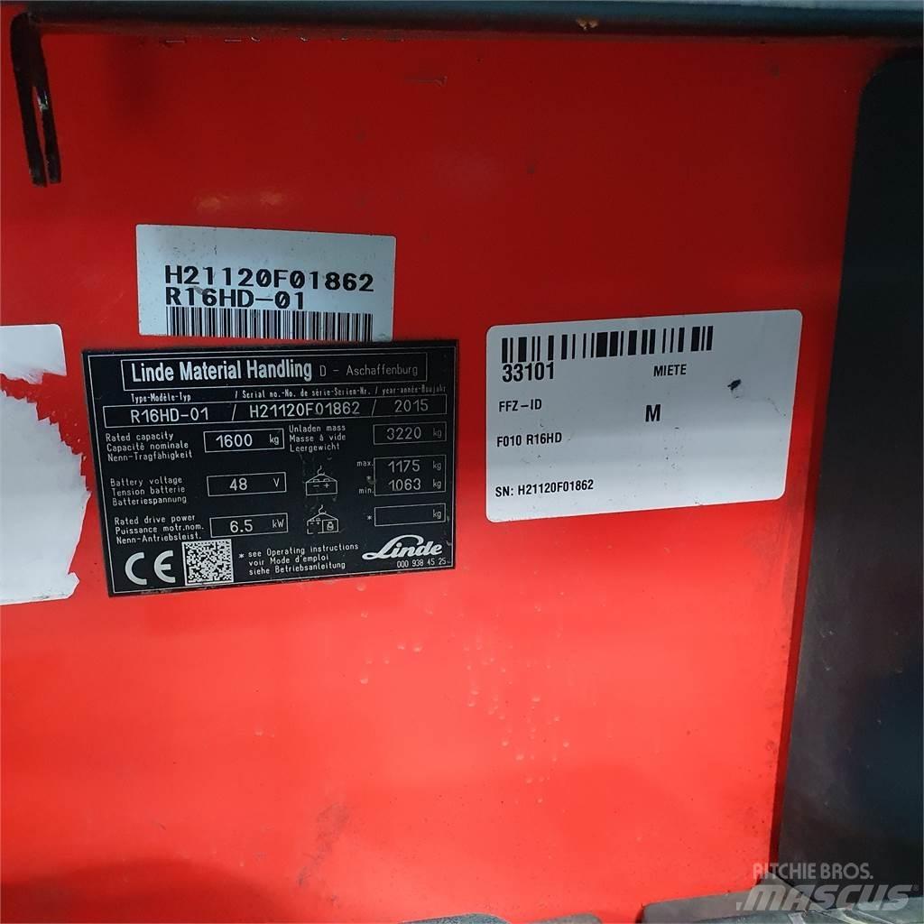 Linde R16HD Chariot à mât rétractable