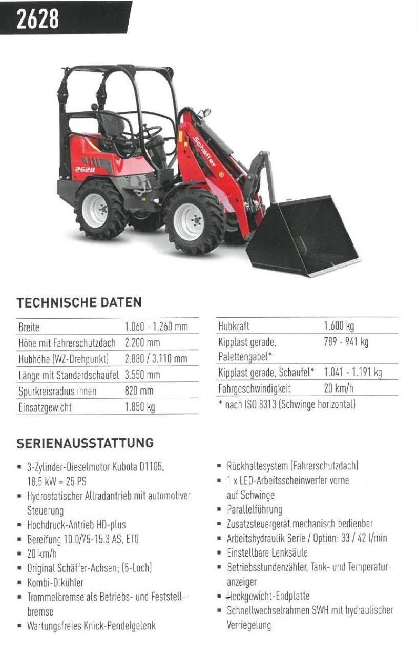 Schäffer 2628 Mini chargeuse