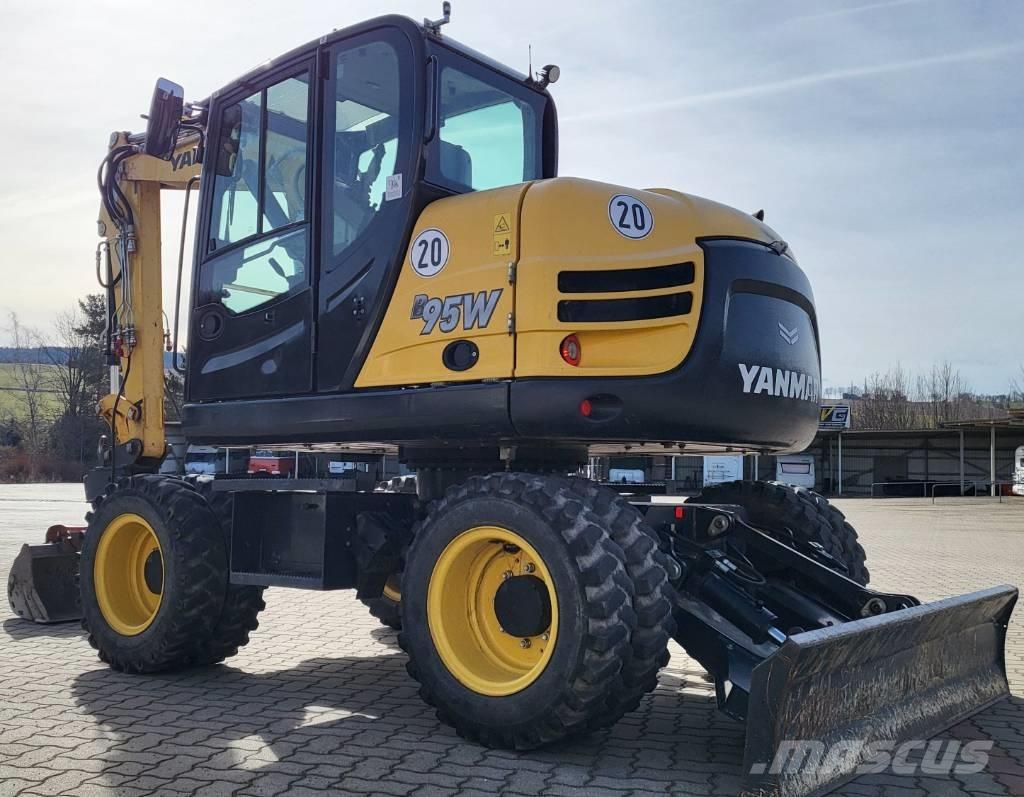 Yanmar B 95 W Pelle sur pneus