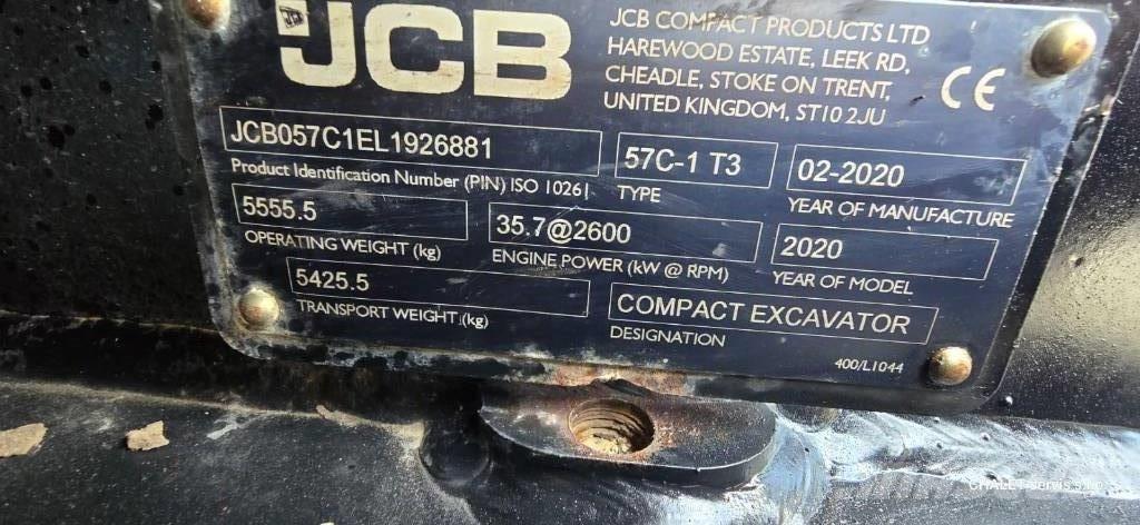 JCB 57 C-1 Mini pelle < 7t