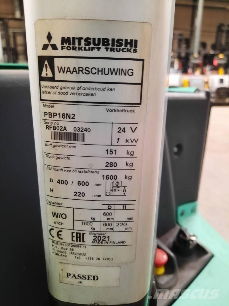 Mitsubishi PBP16N2 Transpalette accompagnant