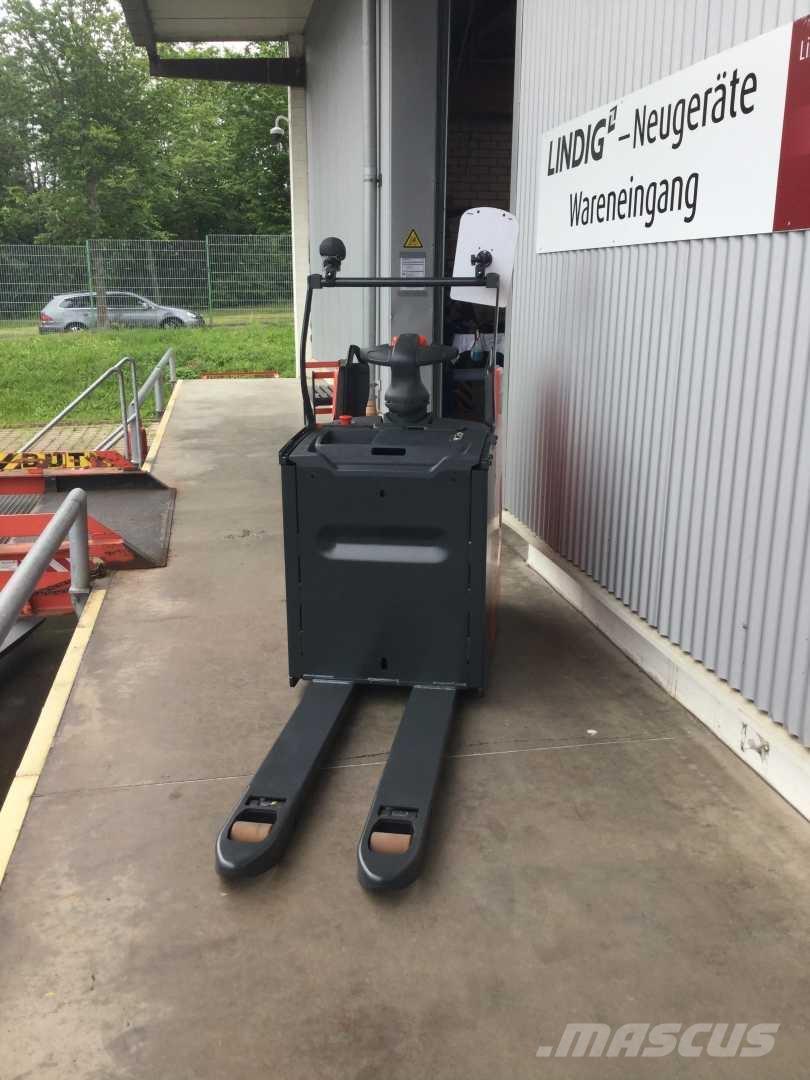 Linde T25FP Transpalette accompagnant porté debout