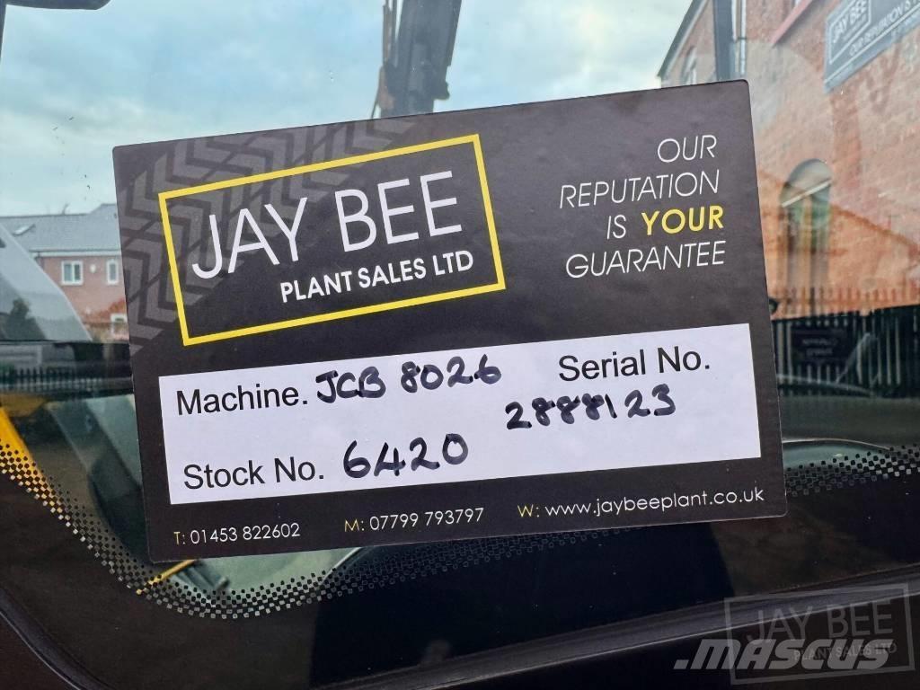 JCB 8026 CTS Mini pelle < 7t