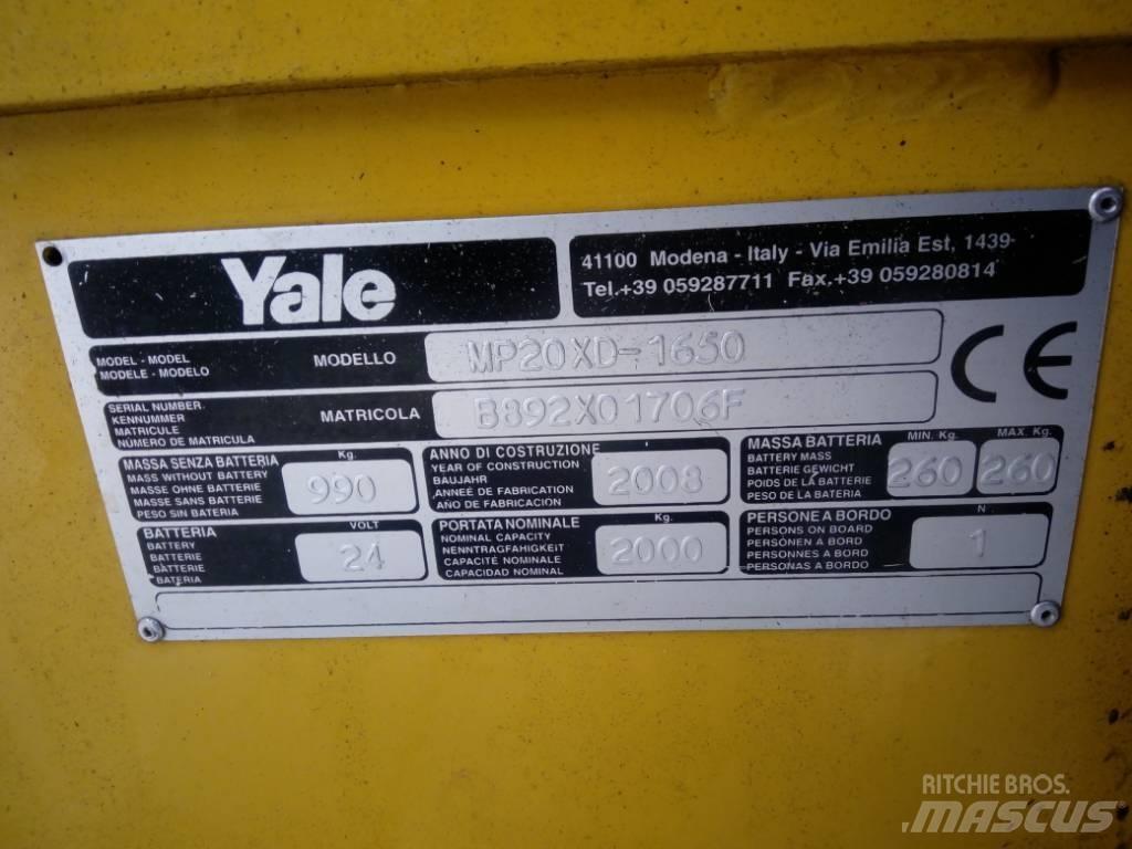 Yale MP 20 XD Transpalette accompagnant porté debout
