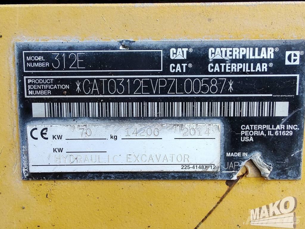 CAT 312 E Pelle sur chenilles