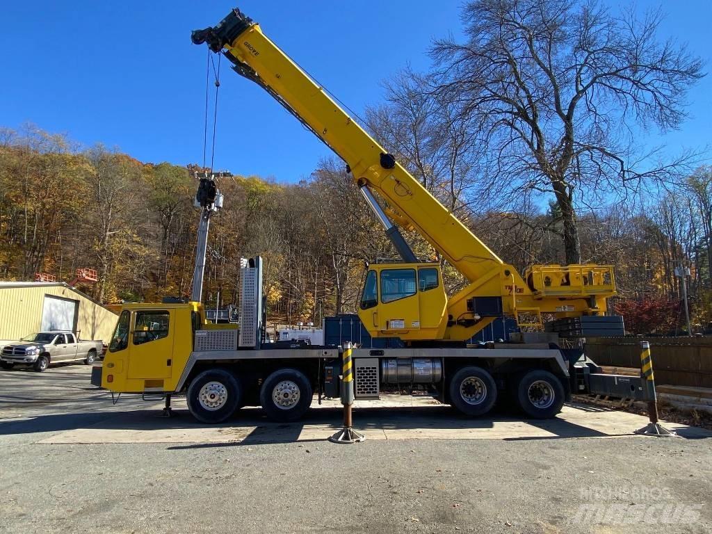 Grove TMS 760 E Camion plateau ridelle avec grue