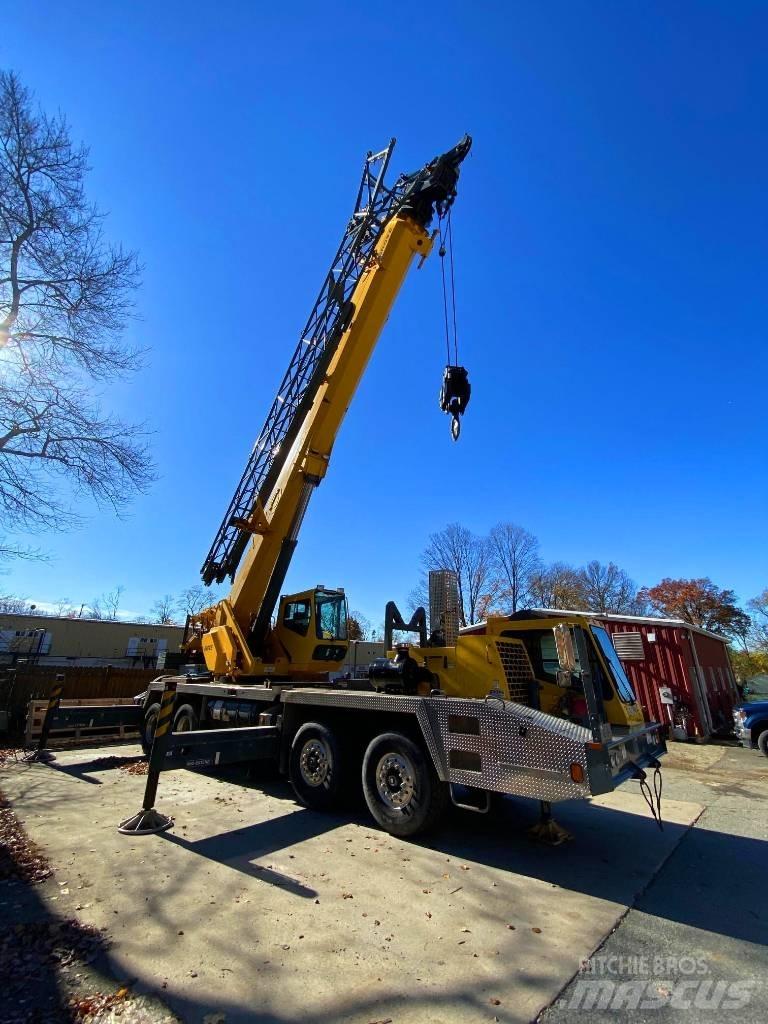 Grove TMS 760 E Camion plateau ridelle avec grue