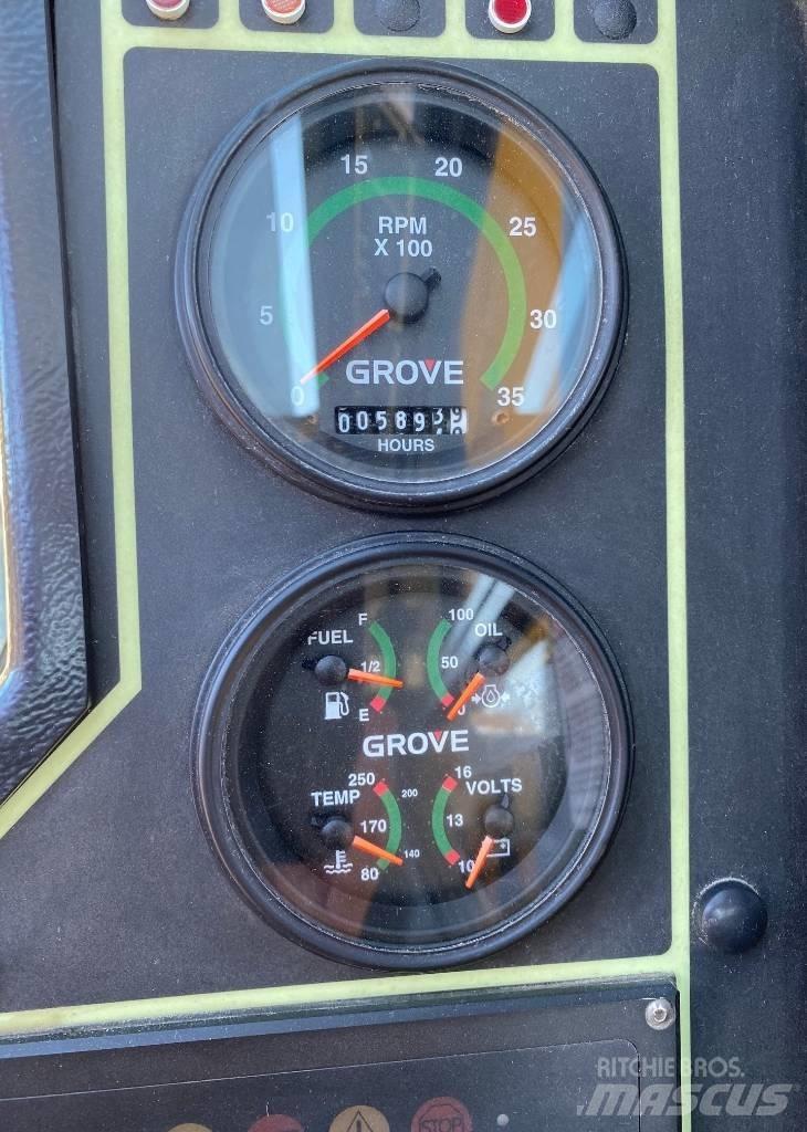 Grove TMS 760 E Camion plateau ridelle avec grue