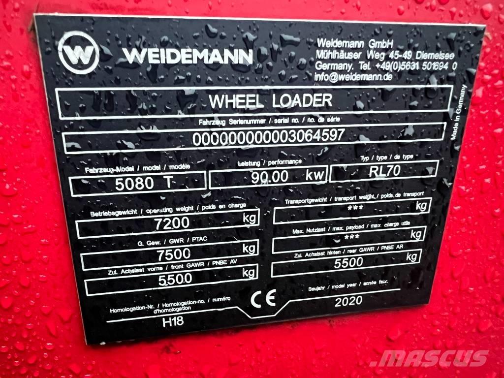 Weidemann 5080T Chargeuse télescopique sur pneus