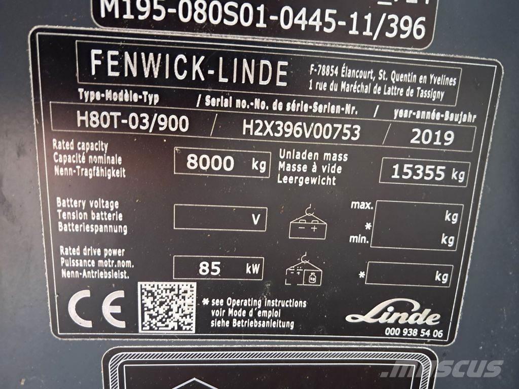 Linde H80T/03-900 Chariots GPL