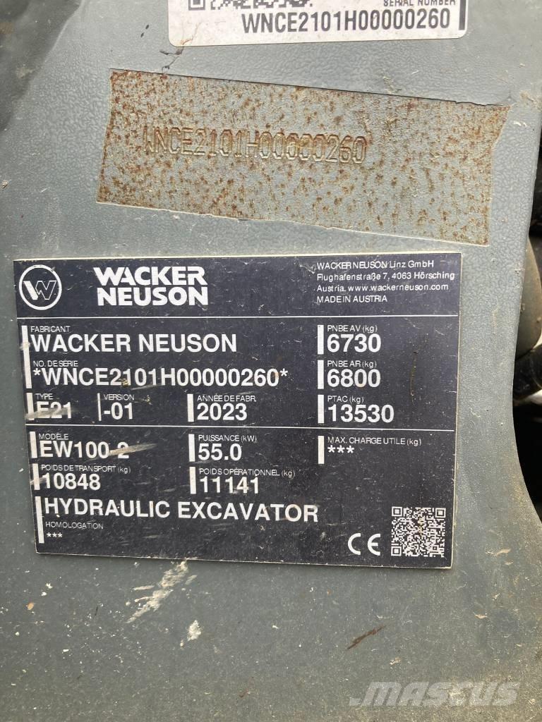Wacker Neuson EW 100 Pelle sur pneus
