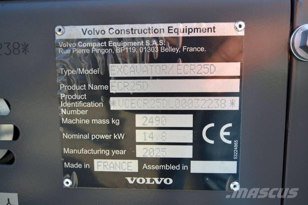 Volvo ECR 25 D Mini pelle < 7t