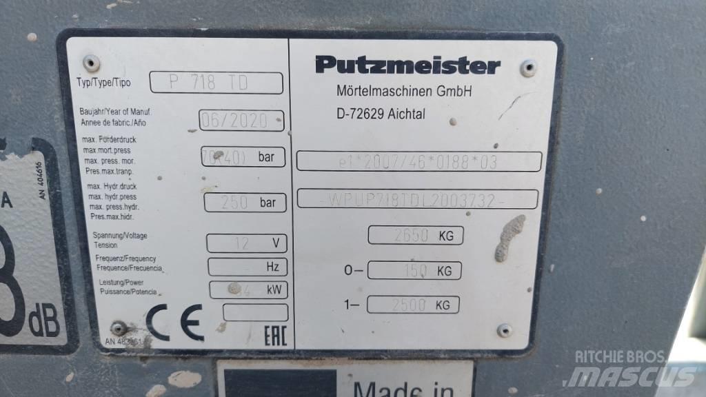 Putzmeister P 718 TD Pompe à béton
