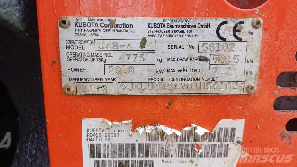 Kubota U 48-4 Mini pelle < 7t
