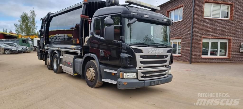 Scania P340 Gas Camion poubelle