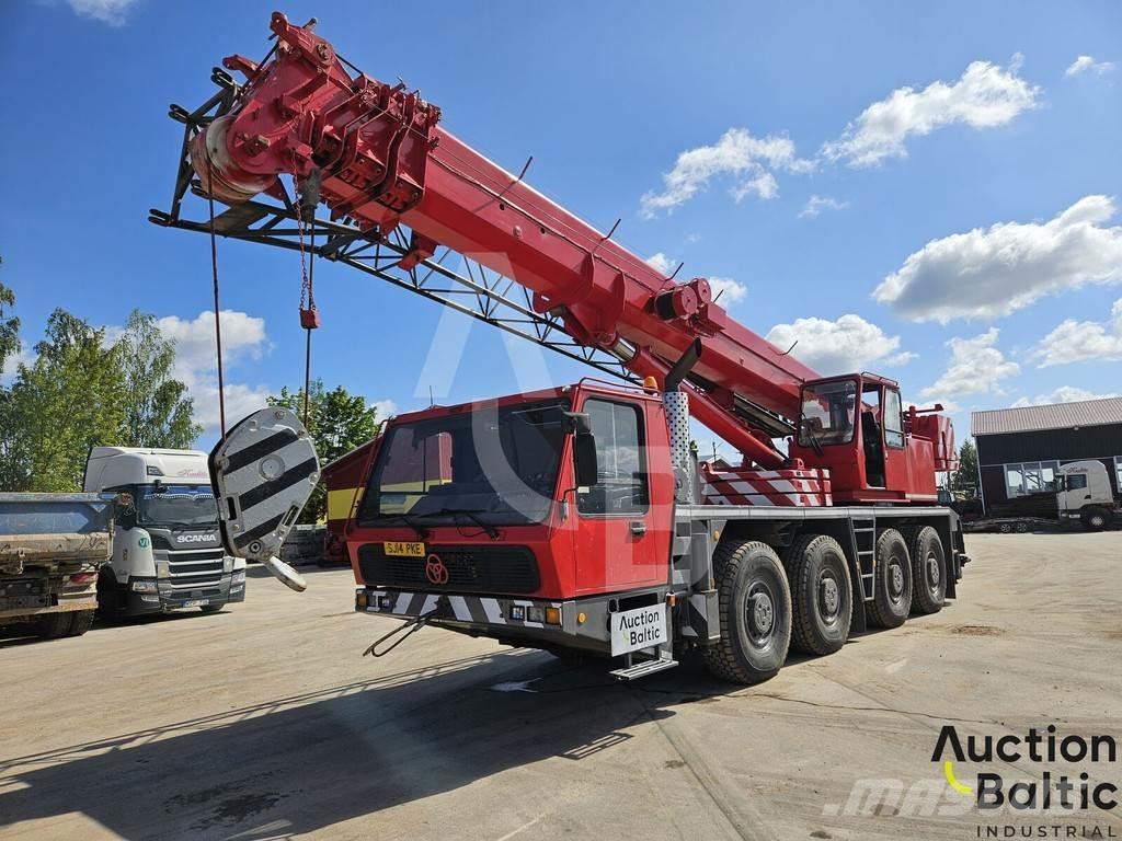 Krupp KMK 4060 Camion plateau ridelle avec grue