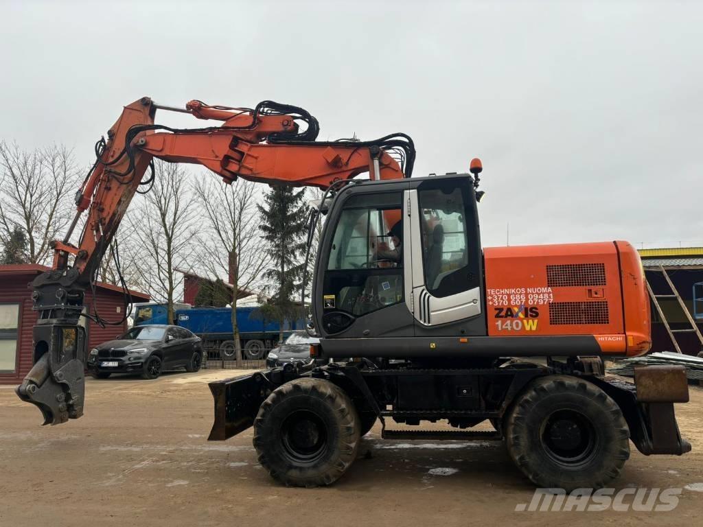 Hitachi ZX140 W-3 Pelle sur pneus