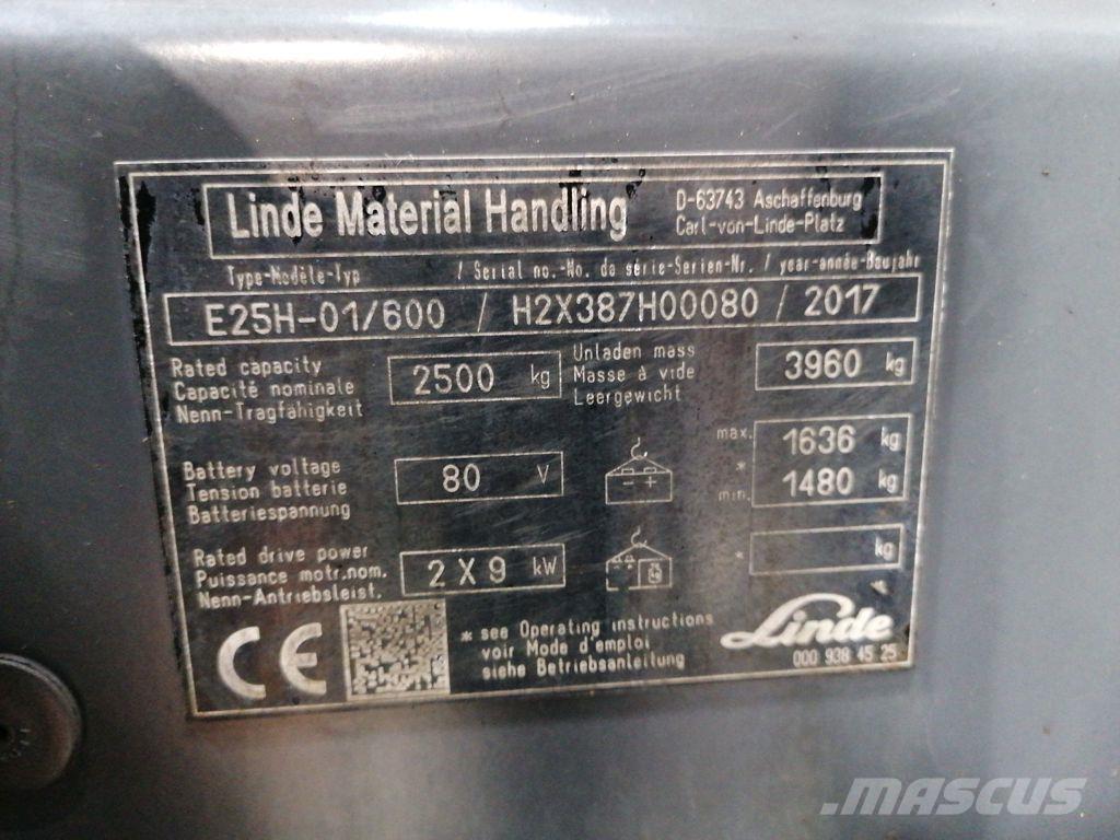 Linde E25H-01/600 Chariots élévateurs électriques
