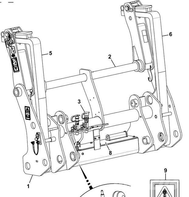 JCB 4 CX Attache rapide pour godet