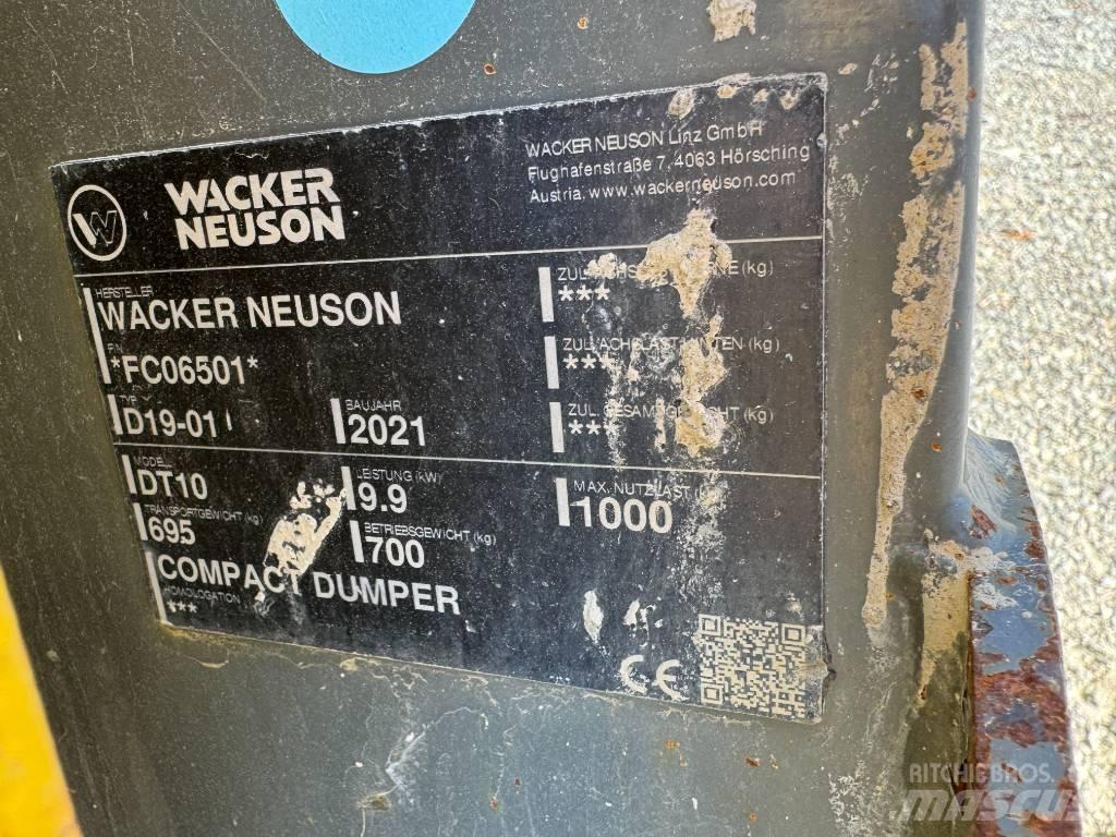 Wacker Neuson DT10 Tombereau sur chenilles