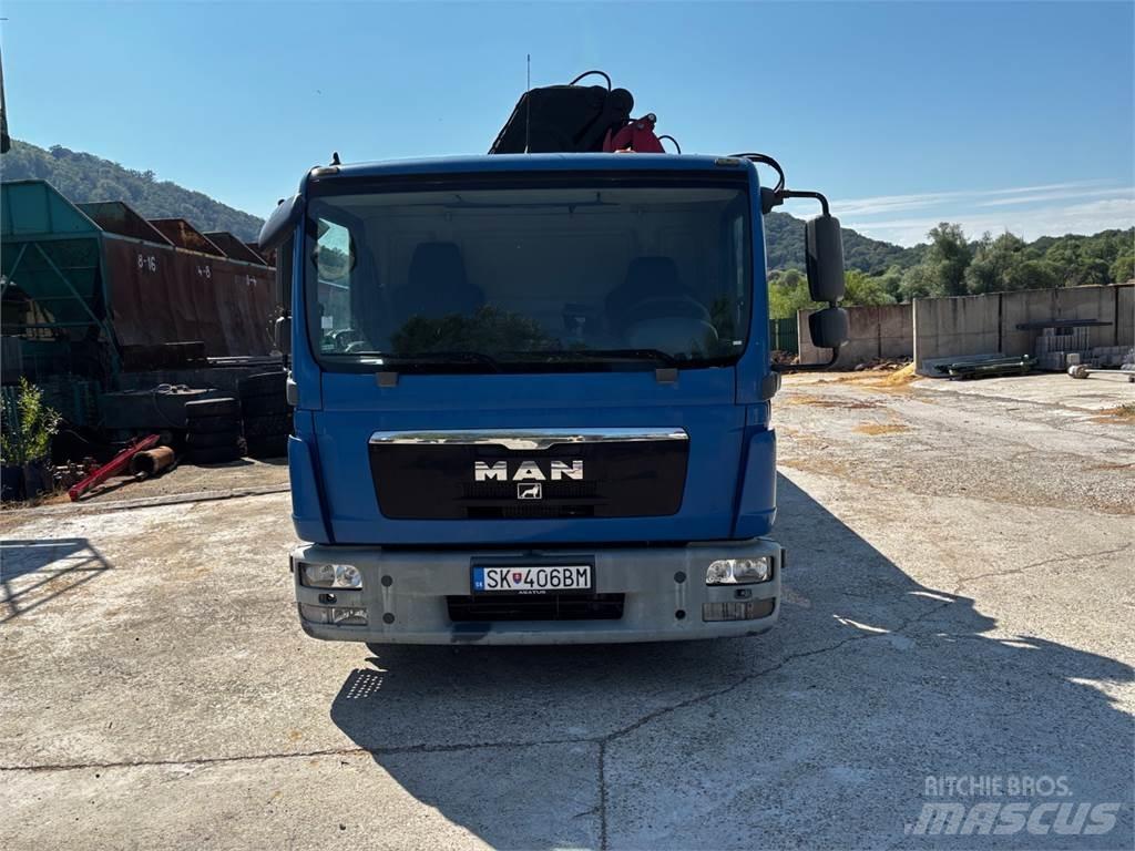 MAN TGL 12.180 + HR Camion plateau