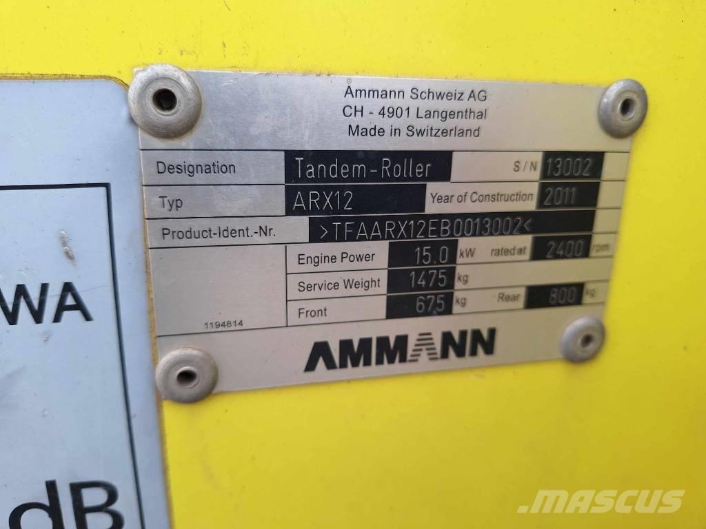 Ammann ARX 12 Rouleaux tandem